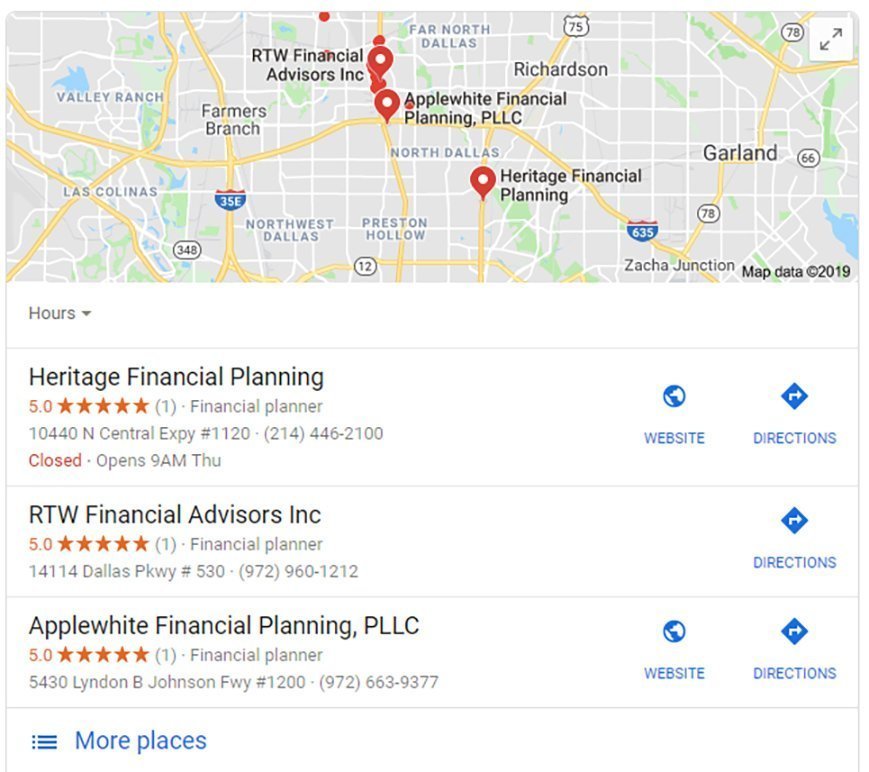 Google Map Search Results772 Google Location Ad
