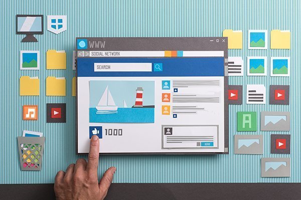 Social media and content sharing Social Media Page Build