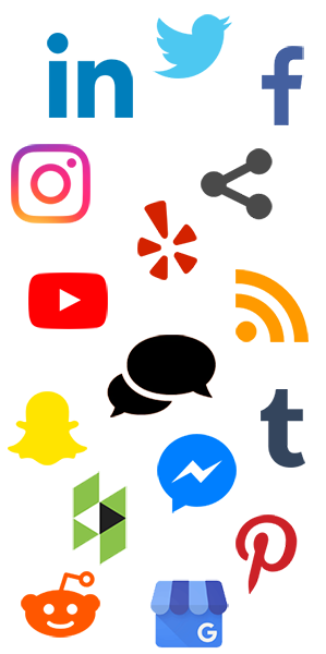 social media platforms portrait social media channels