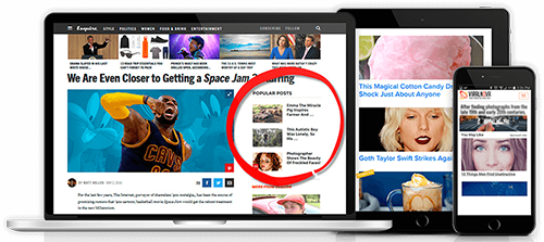 Sponsored Content examples from Redirect